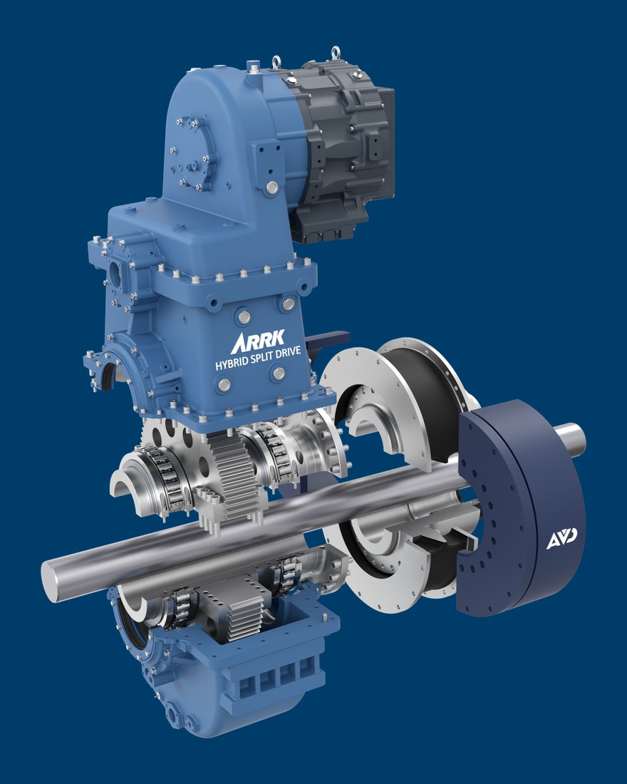 Propulsion hybride splitée